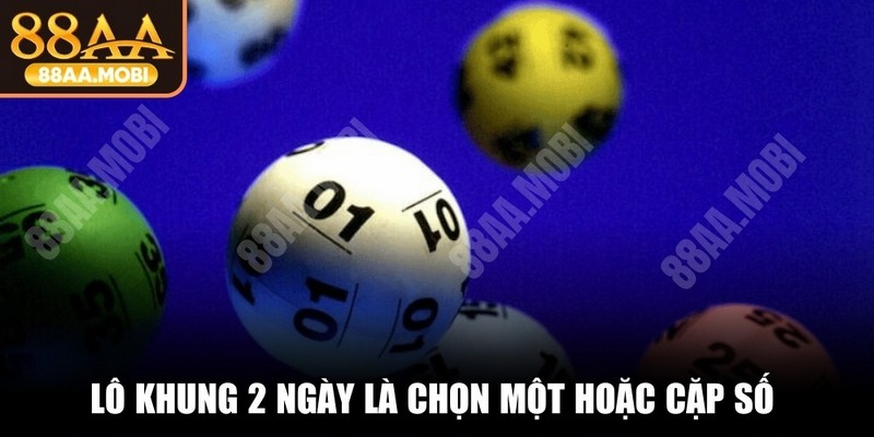 Lô khung 2 ngày là chọn một hoặc cặp số và tiến hành cược trong vòng 48 giờ