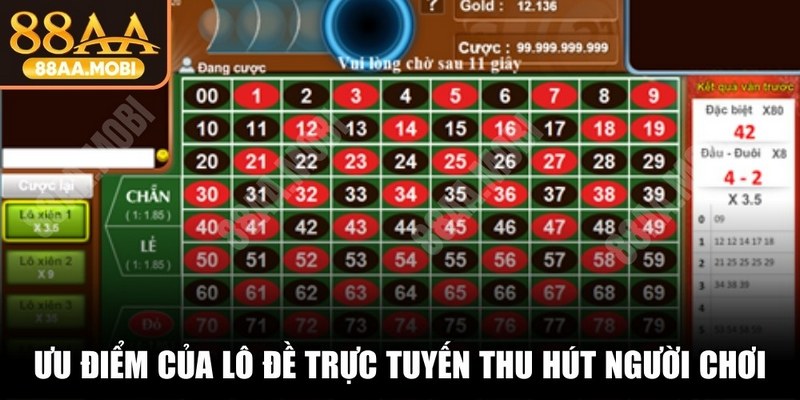 Ưu điểm của lô đề trực tuyến tại 88AA thu hút người chơi